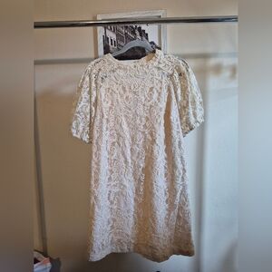 Elegant Lace Dress in Cream